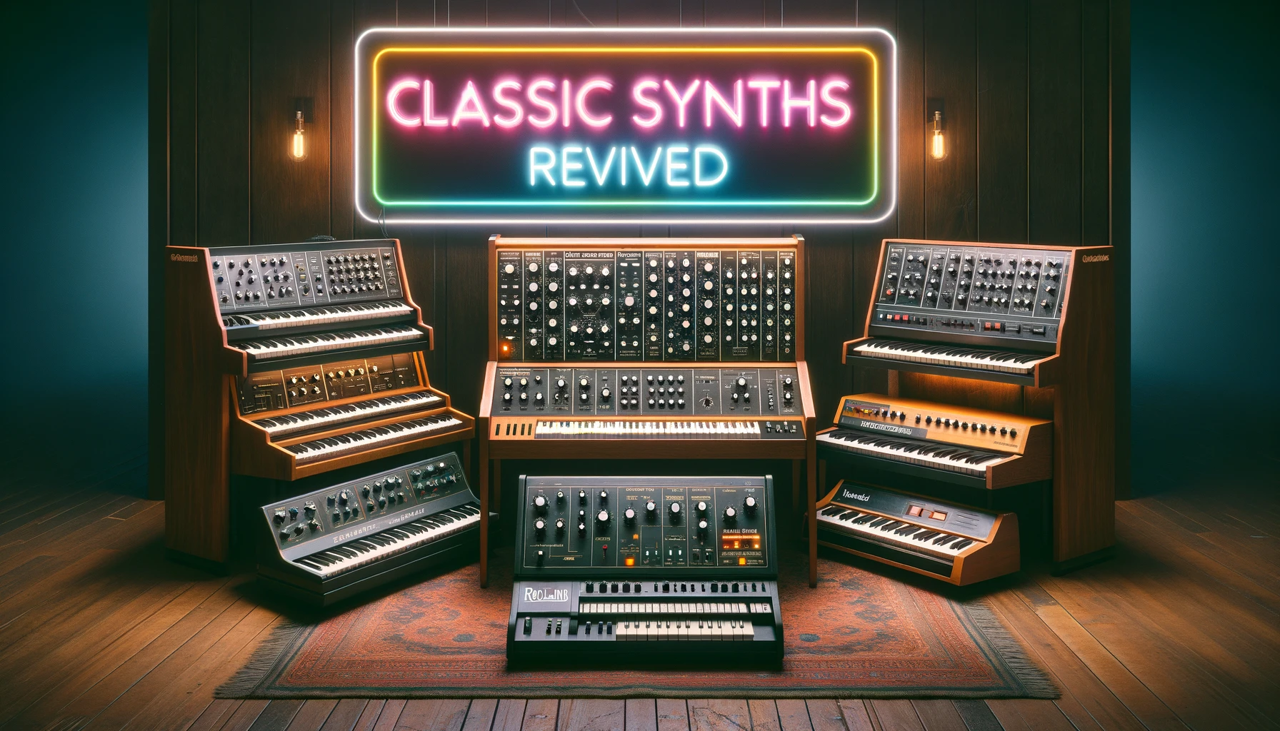 created synth sounds via hardware emulation