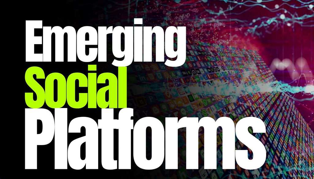 Image of varous social media platforms in background