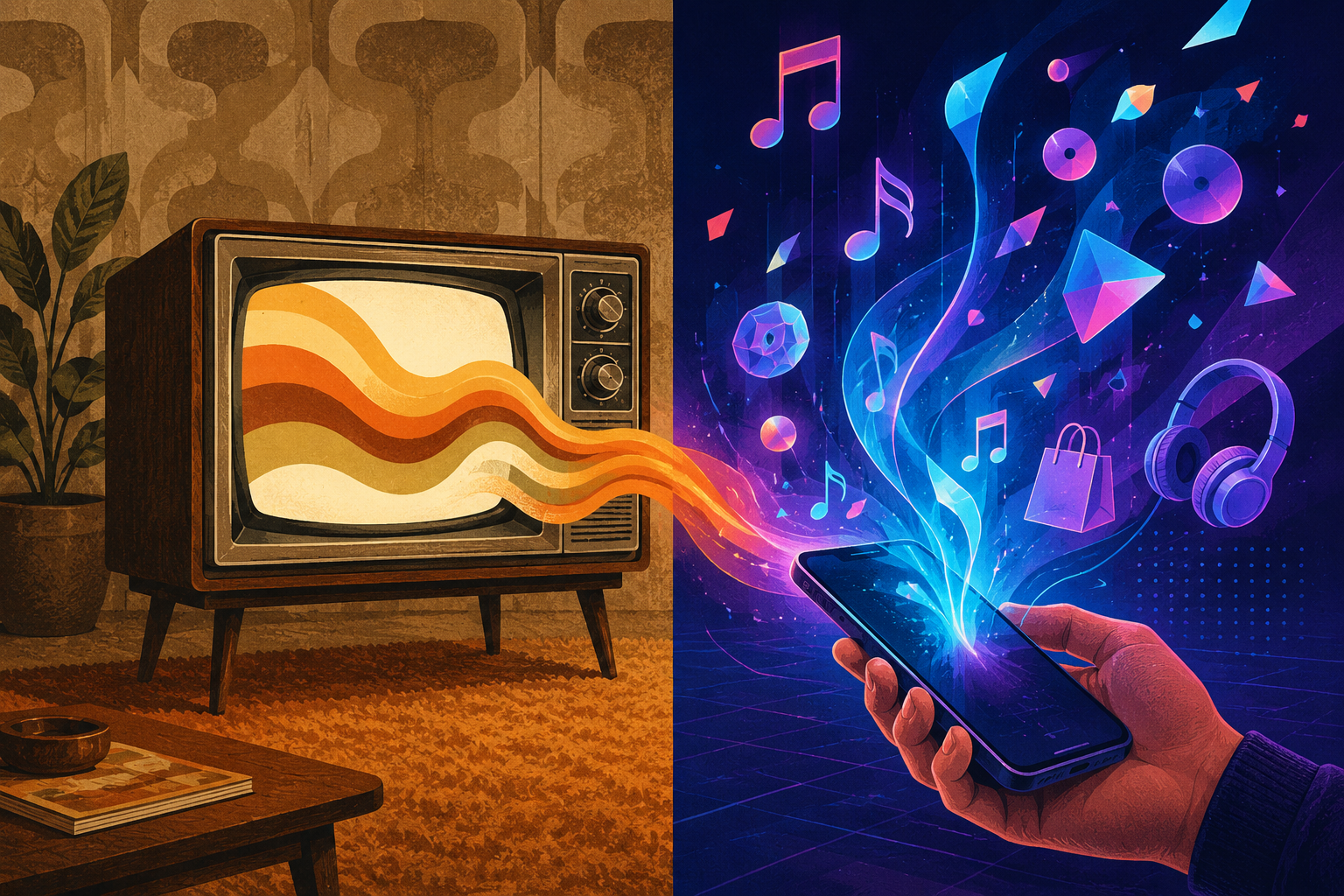 Evolution of music and brand advertising from TV to digital