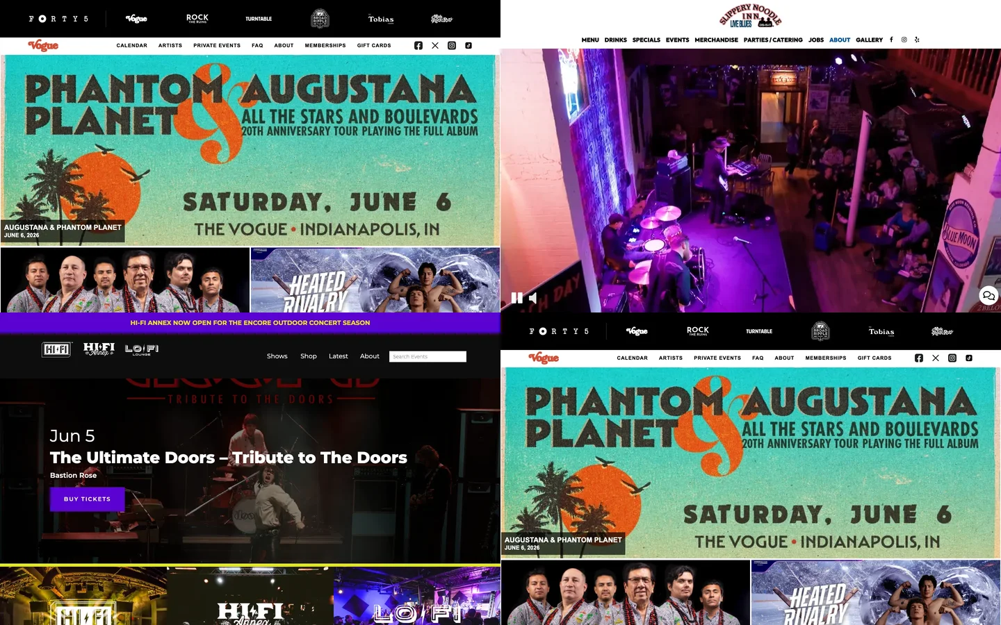 Best live music venues in Indianapolis — Broad Ripple and Fountain Square stages