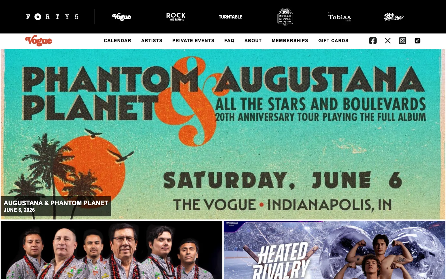 The Vogue live music venue in Broad Ripple, Indianapolis