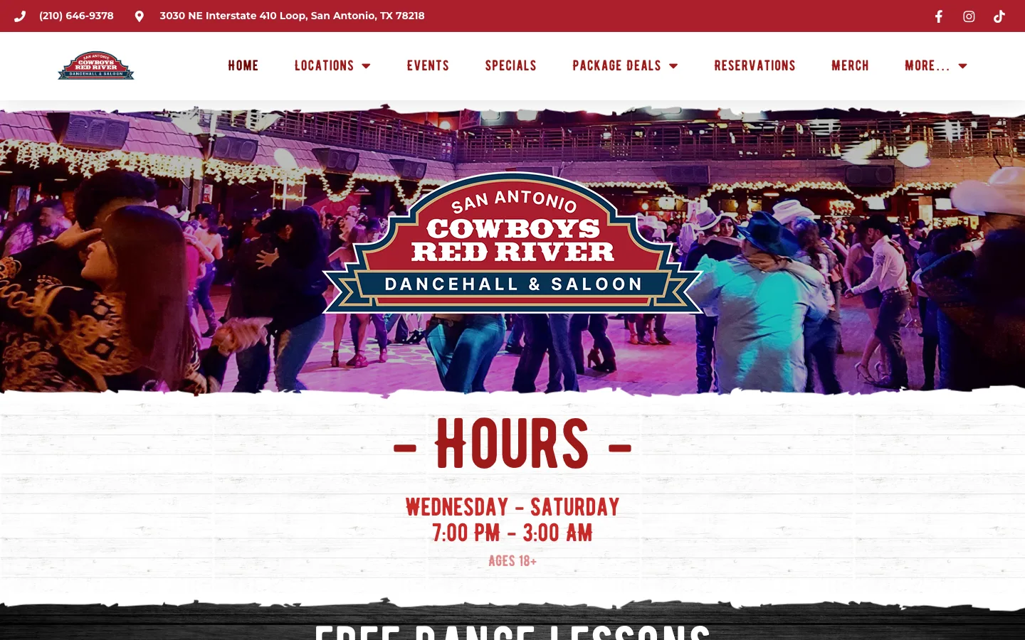 Cowboys Dancehall live music venue in San Antonio