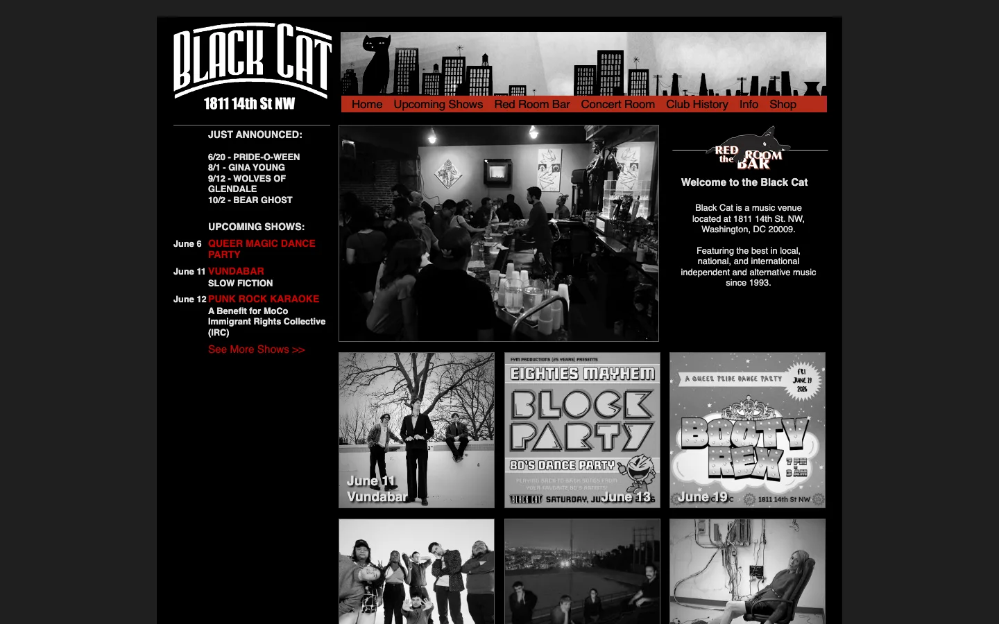 Black Cat live music venue in Washington DC